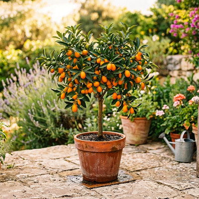 Kumquat (Citrus japonica) la Ghiveci 5L 70cm - Fructe incluse - Bulbshop