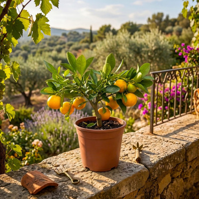 Calamondin Citrus P9 20-30cm - Portocal Pitic la Ghiveci - Bulbshop