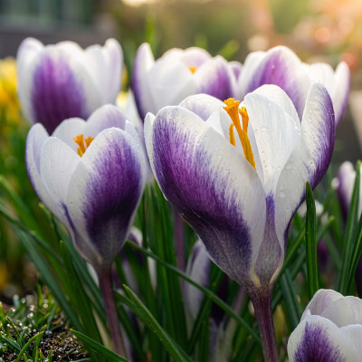 Bulbi Branduse Primavara Crocus Pickwick 5 buc | BulbShop.ro